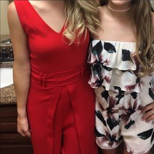 antonio melani red jumpsuit